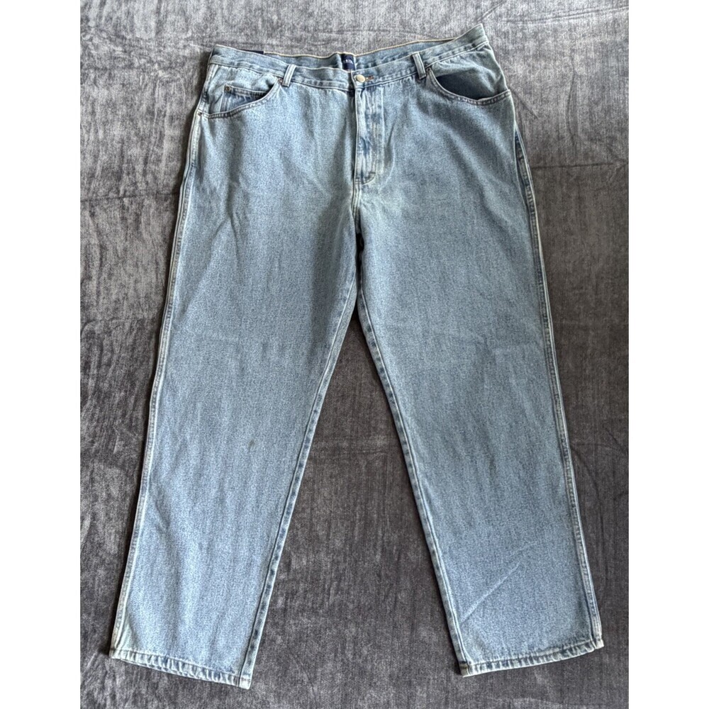Basic Editions Regular Fit Men’s 44W X 32L Denim Blue Light Jeans NWT